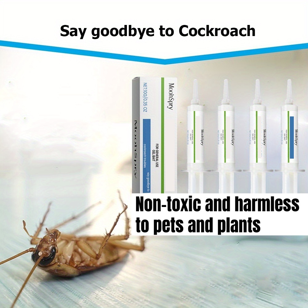 Kitchen Appliances Cabinet - 4 Tubes Cockroach Attractant Bait Gel,
