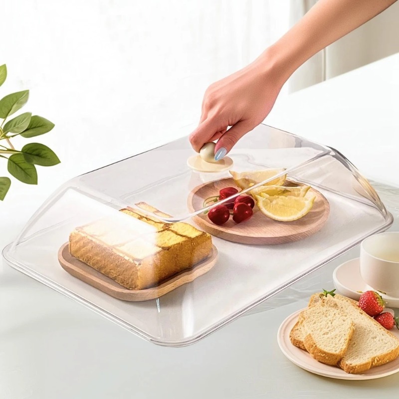 Kitchen Appliances Store - WORTHBUY Reusable Plastic Food Cover Clear