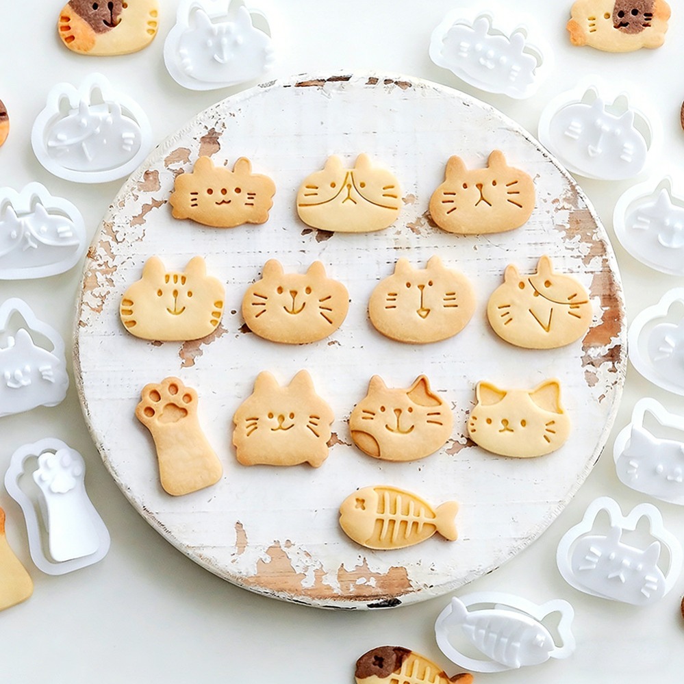 Kitchen Appliances Store - Cute Kitten DIY Stamp Cookie Cutters