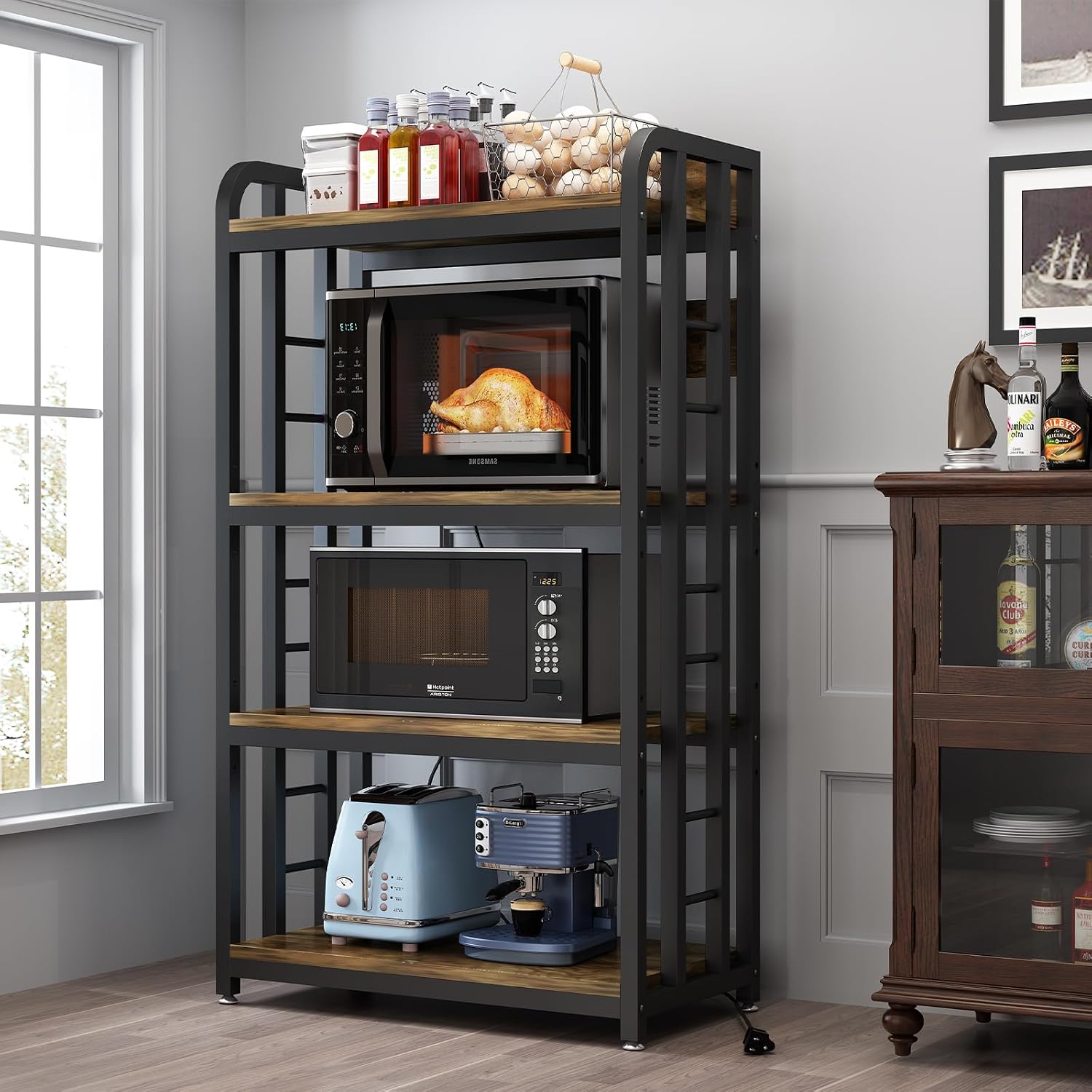 4 Tier Kitchen Bakers Rack Wit - Kitchen Appliances Outlet review and price