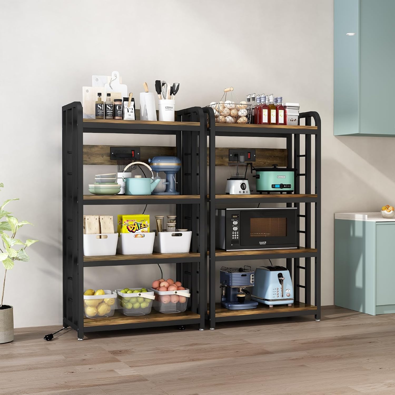 4 Tier Kitchen Bakers Rack Wit - Kitchen Appliances Outlet review and price