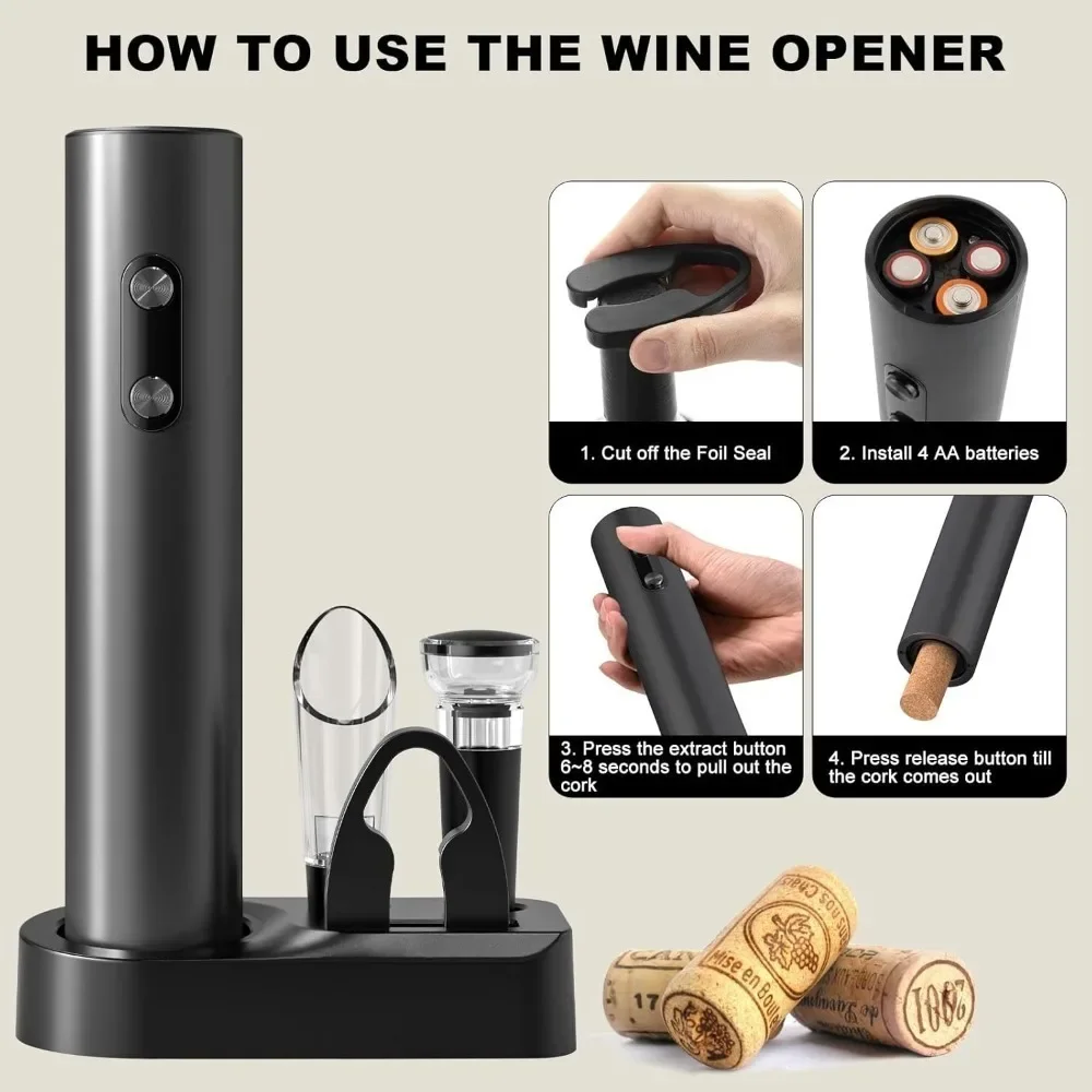 Electric Wine Opener Set Elect - Wine Opener Electric review and price