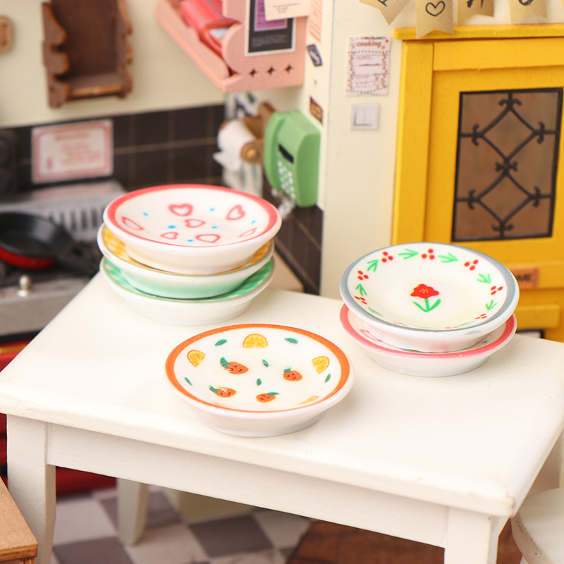 5Pcs 1/12 Dollhouse Mini Plate - Kitchen Appliances Store review and price