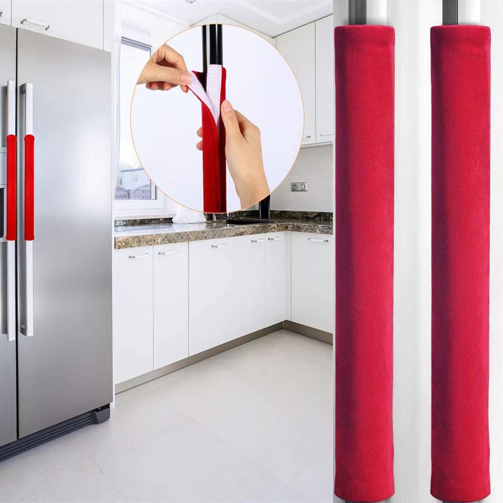 2Pcs/Set Refrigerator Door Han - Kitchen Appliances Red Knobs review and price