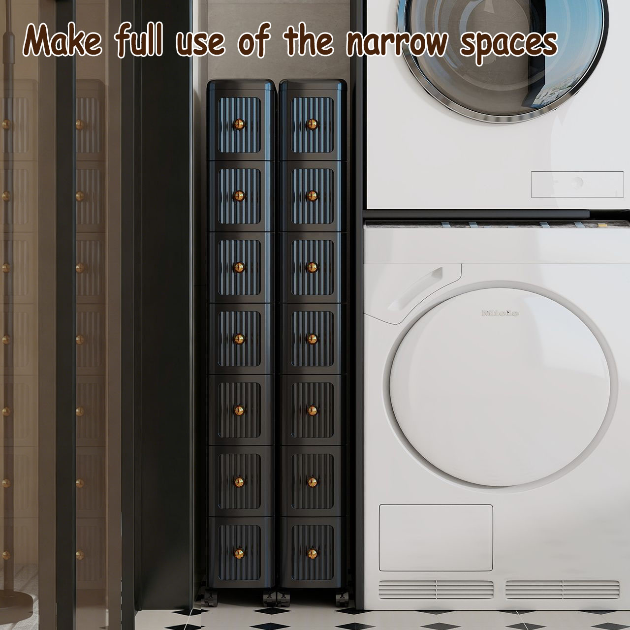 15CM Narrow Gap Drawer Storage - Kitchen Appliances Cabinet review and price