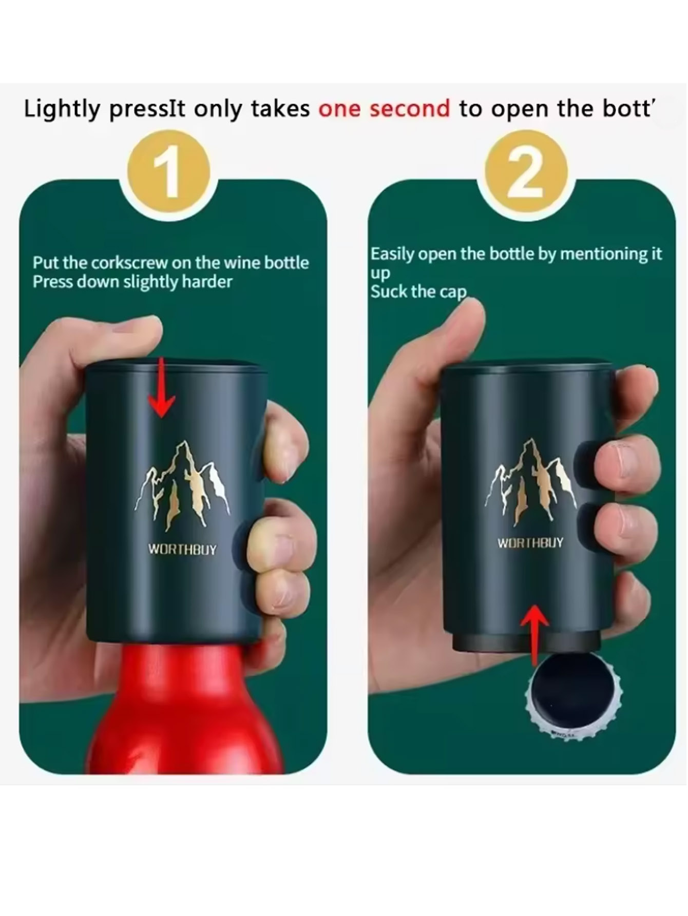 1Pcs Automatic Beer Bottle Ope - Wine Opener Electric review and price