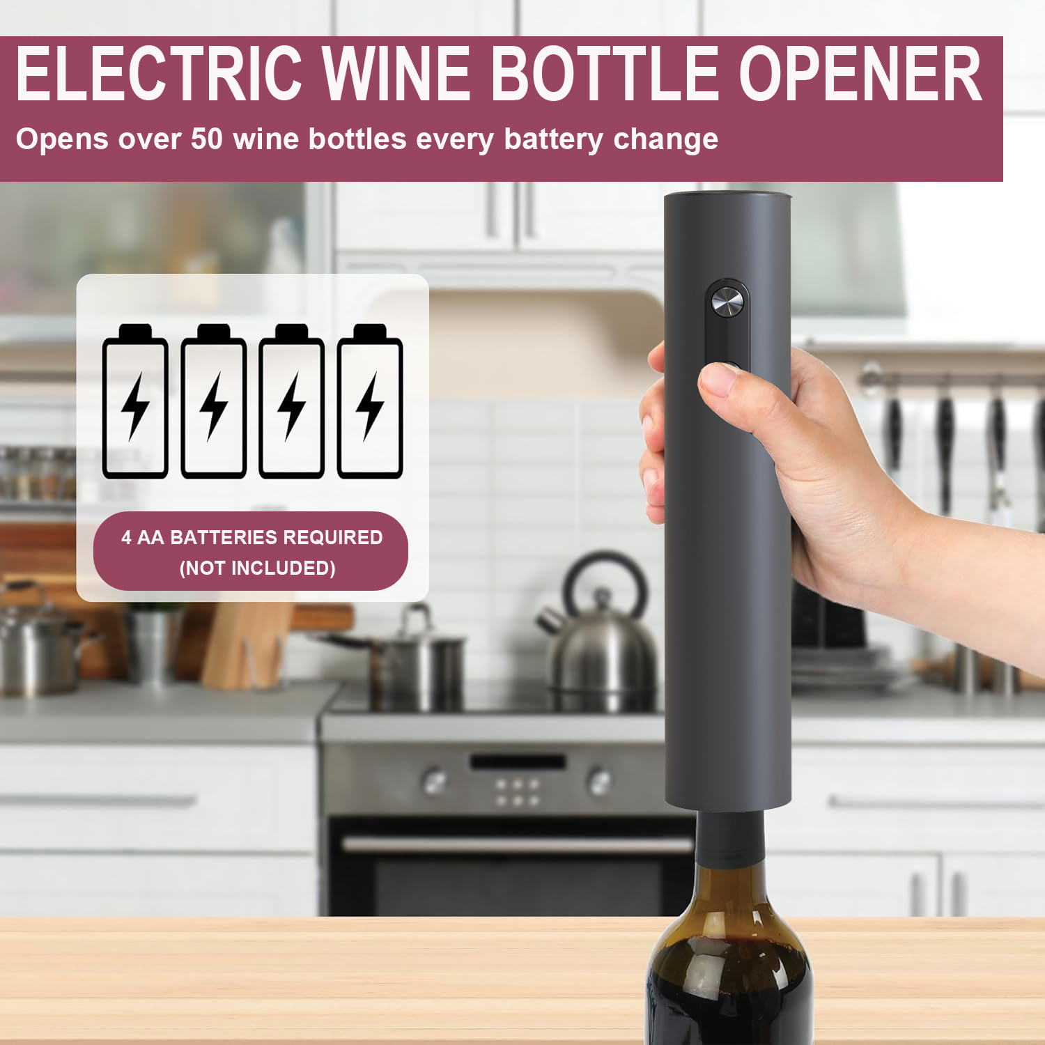 Electric Wine Opener, Black Co - Wine Opener Electric review and price