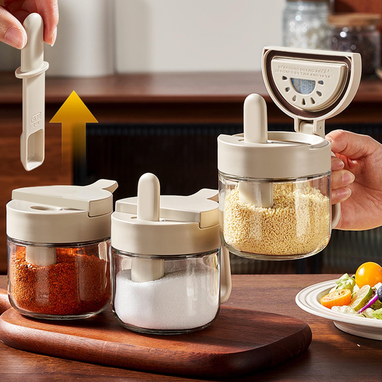 Seasoning Jar Leak-Proof Salt  - Kitchen Appliances Cabinet review and price